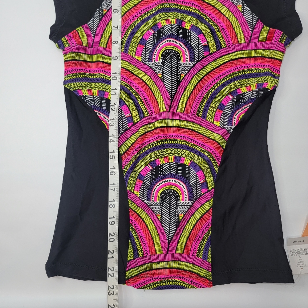Rip Curl Cap Sleeve Zip-Up Surf Top, NWT, size Small - Picture 6 of 7